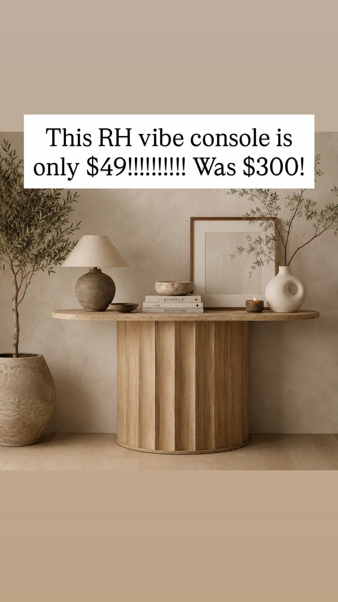 This RH vibe console is only $49!!!!!!!!!! Was $300!

More colors available