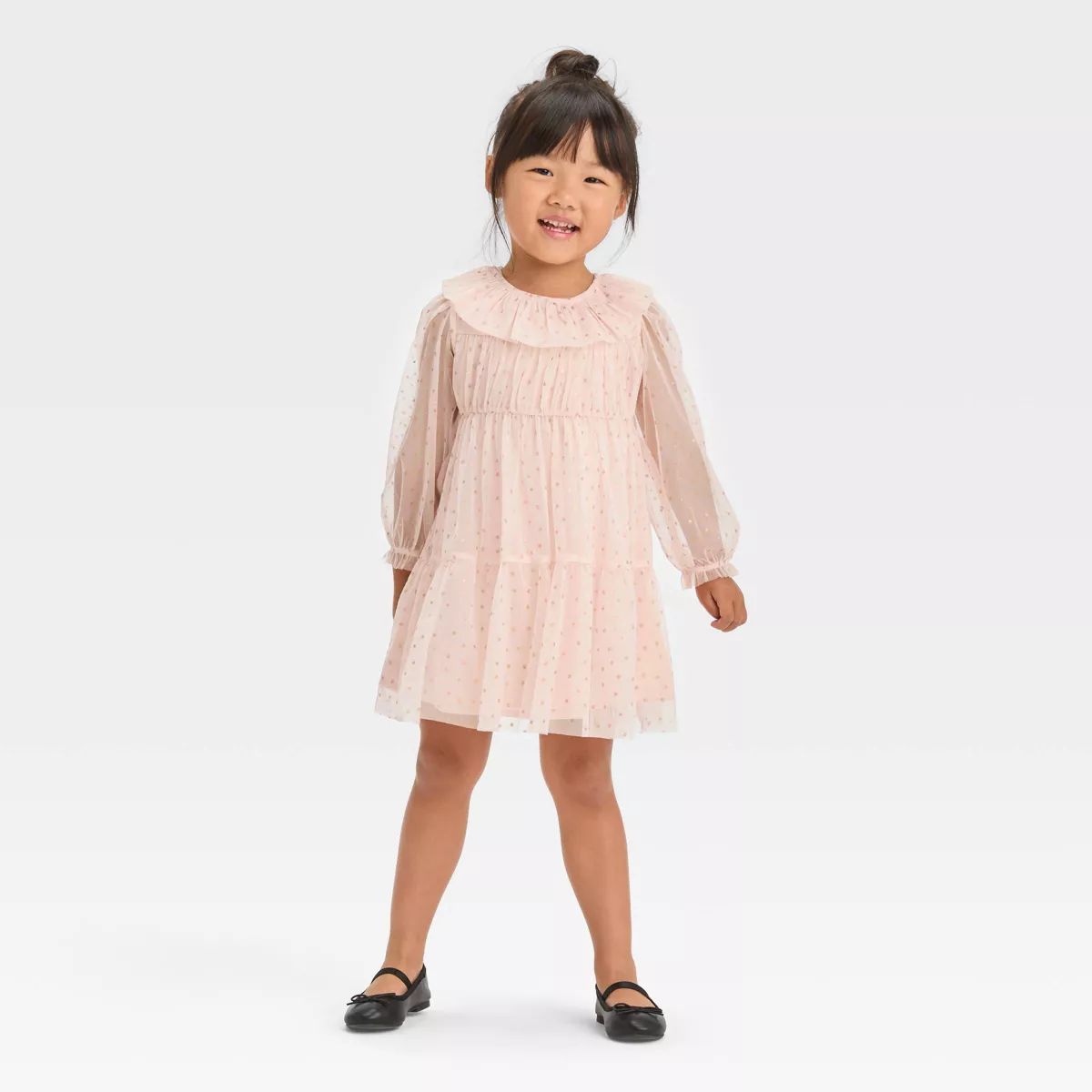 Toddler Girls' Stars Tulle Dress - Cat & Jack™ Pink | Target