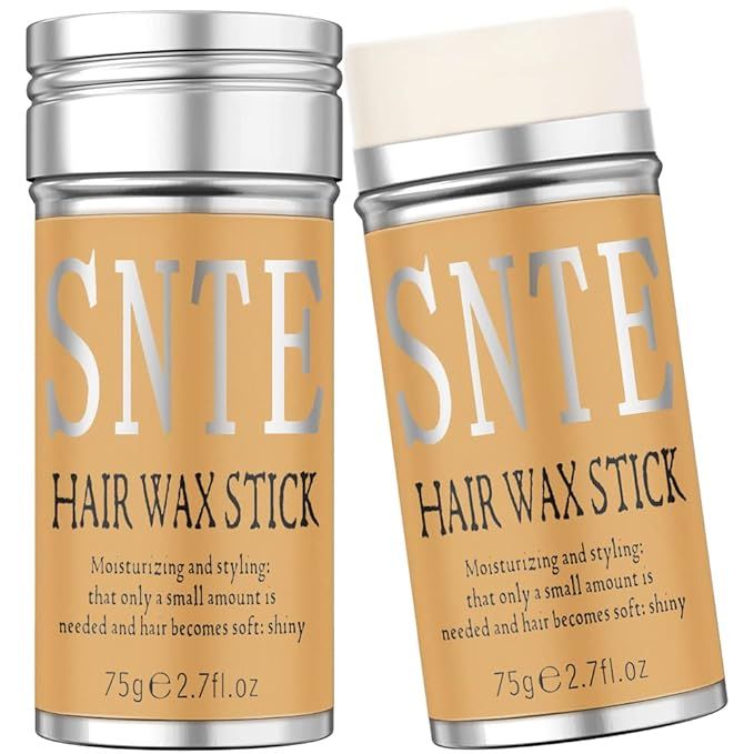 Samnyte Hair Wax Stick, Wax Stick for Hair Wigs, Fly away Hair Tamer Stick for Smoothing Flyaways... | Amazon (US)