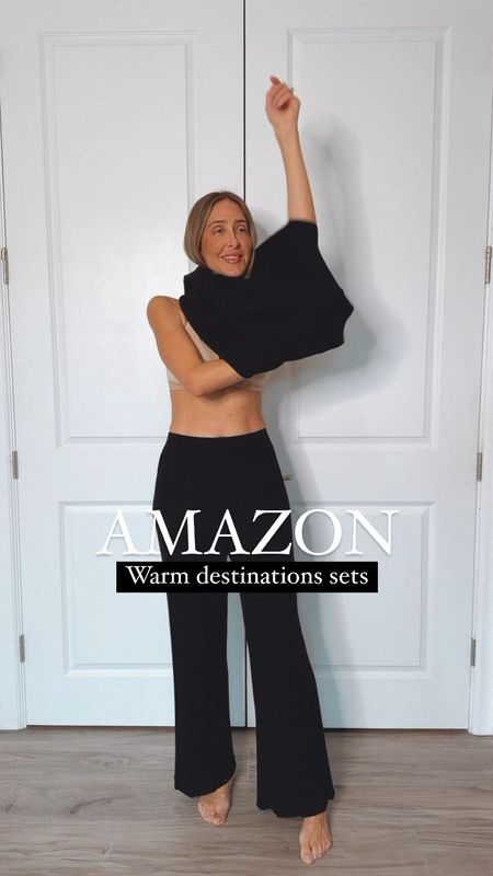 Amazon warm destinations sets.
They are comfortable and they run tts. I am wearing a size small in all pieces .
I am 5’9” for your reference.


#LTKstyletip #LTKover40 #LTKtravel