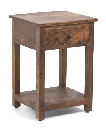17x15x24 Bastille Solid Wood Side Table | TJ Maxx