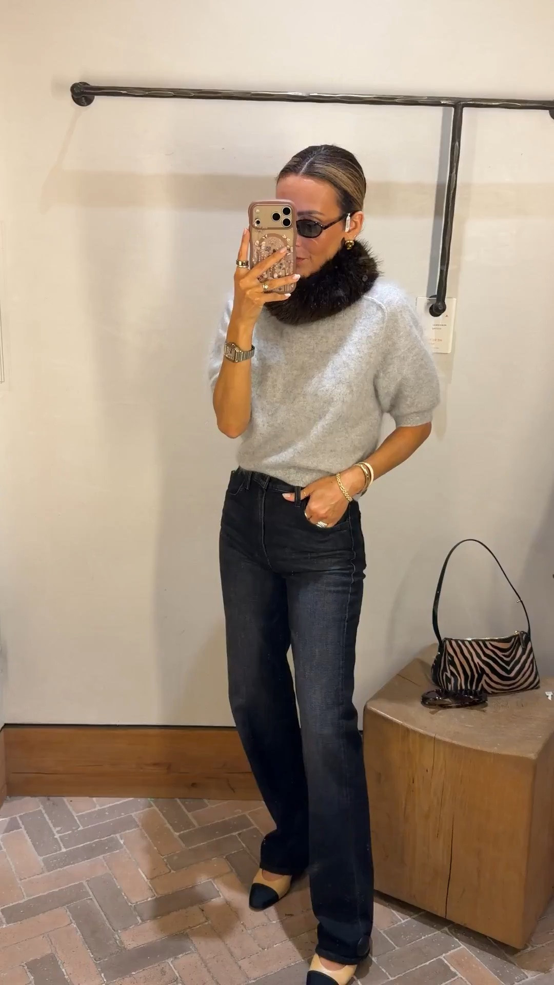 I didn’t know I needed these! Jeans are the perfect straight leg fit/tts cashmere fuzzy pullover xs, faux fur headband and sunnies are such a vibe!

#LTKootd #LTKgrwm #LTKSeasonal