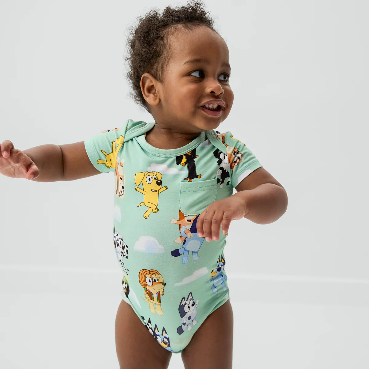 Bluey Sky's The Limit Pocket Bodysuit | Little Sleepies