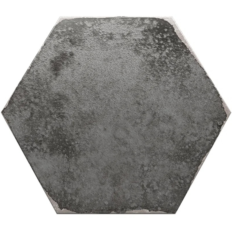Mandalay Hex 9.13 in. x 10.51 in. Polished Concrete Look Porcelain Floor and Wall Tile | Wayfair North America