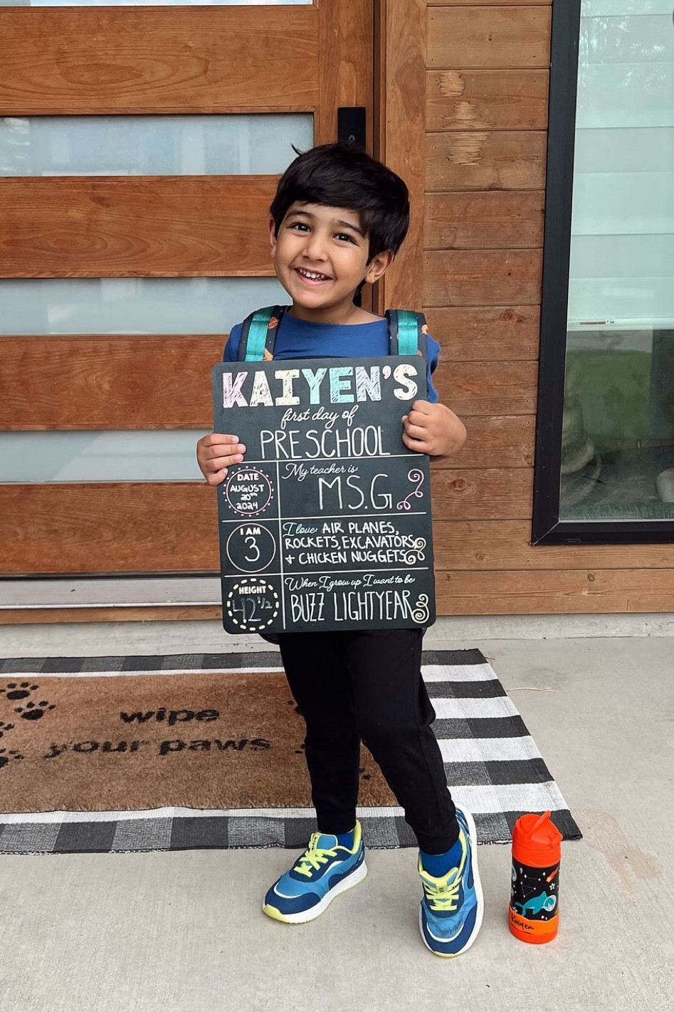 First day of Preschool!!🥹🥹 We found the cutest sign on Etsy for his big first day! 

#LTKBacktoSchool #LTKFamily #LTKKids