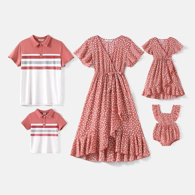 PatPat Family Matching Outfits Mommy and Me Polo Shirts Girl Dresses Sets Women Dress - Walmart.c... | Walmart (US)