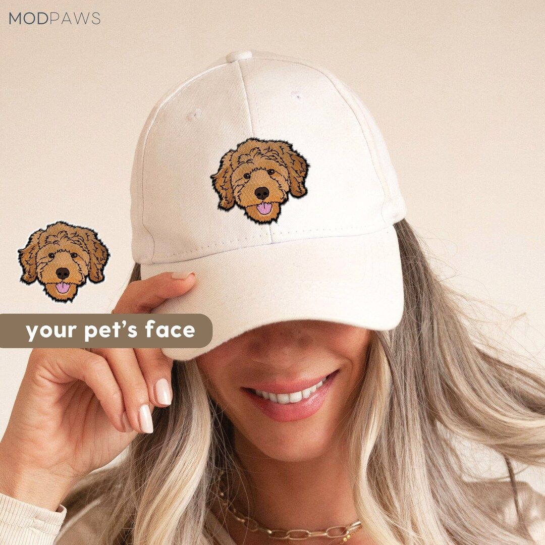 Custom EMBROIDERED Pet Hat Using Pet Photo Personalized Dog - Etsy | Etsy (US)