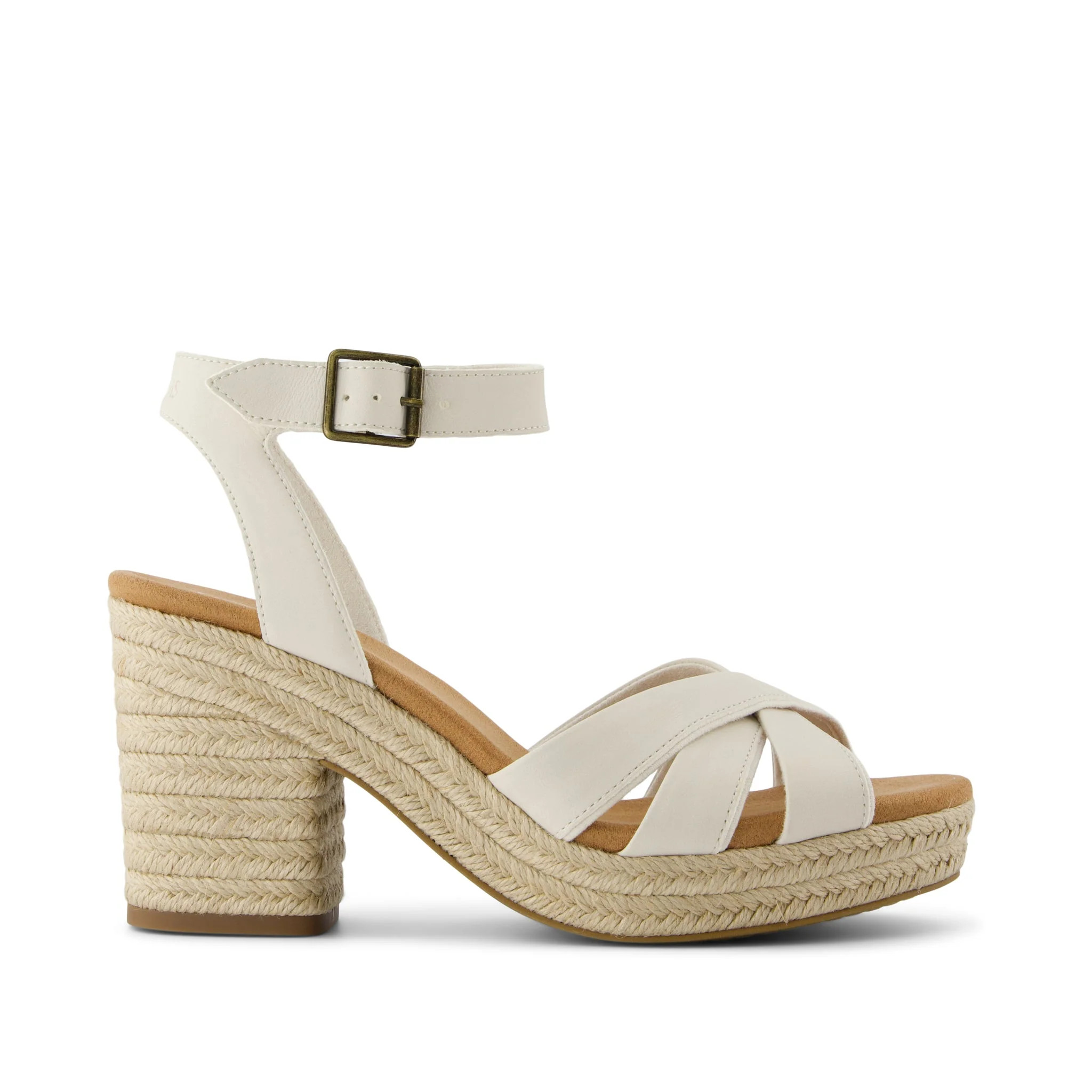 Majorca Rope Strappy Platform Sandal Black Leather | Toms EMEA