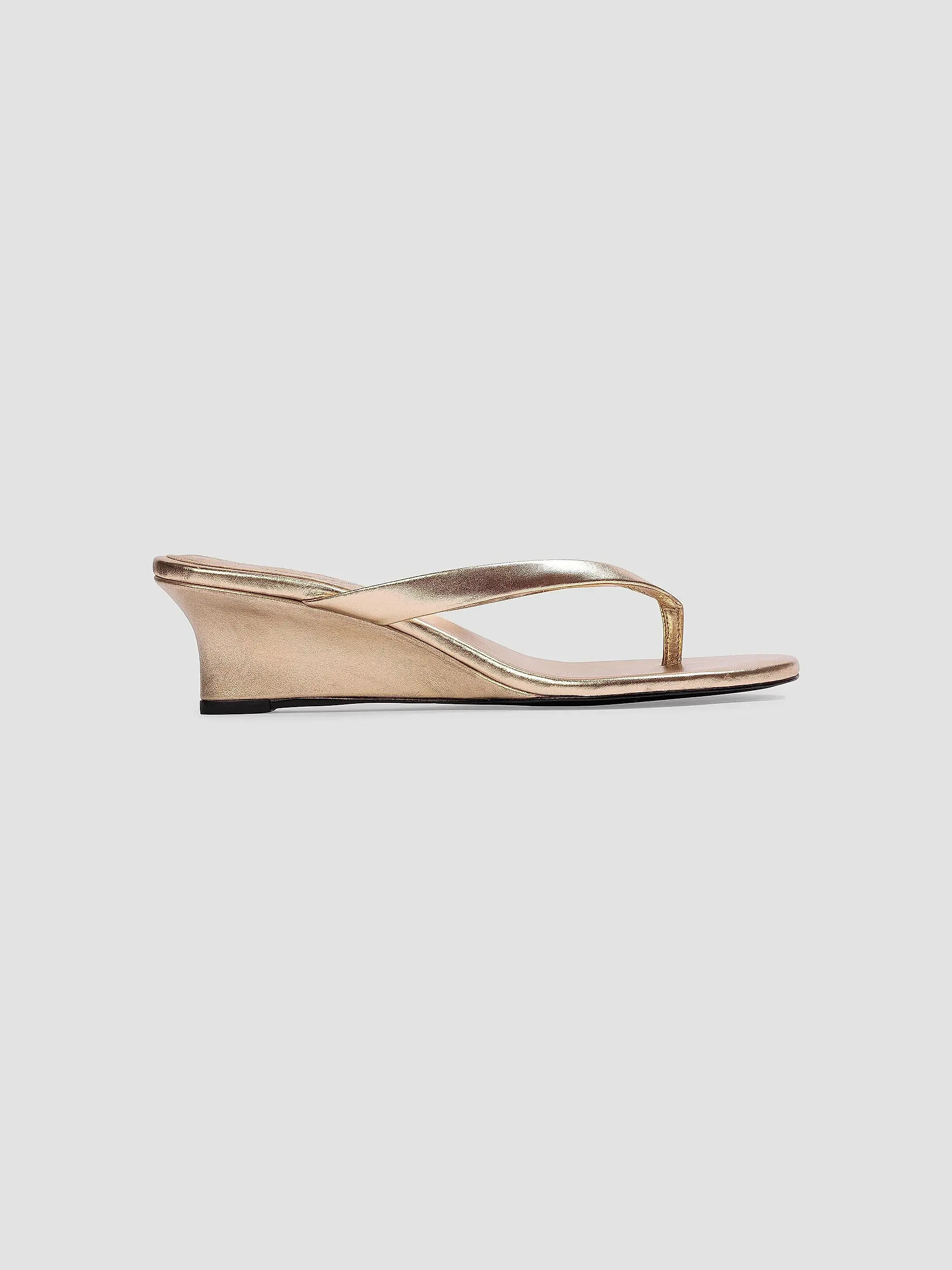 Easy 50MM Metallic Wedge Sandals | Saks Fifth Avenue