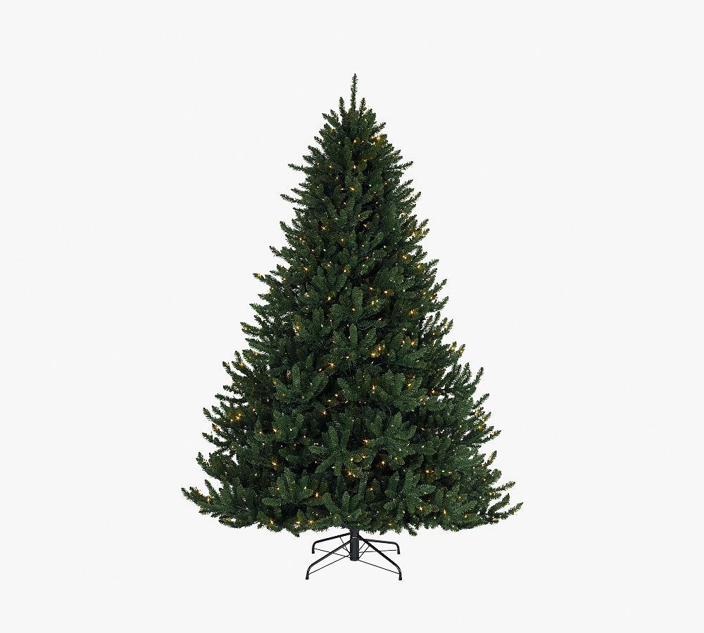 Lit Valley Fir Faux Christmas Tree | Pottery Barn (US)