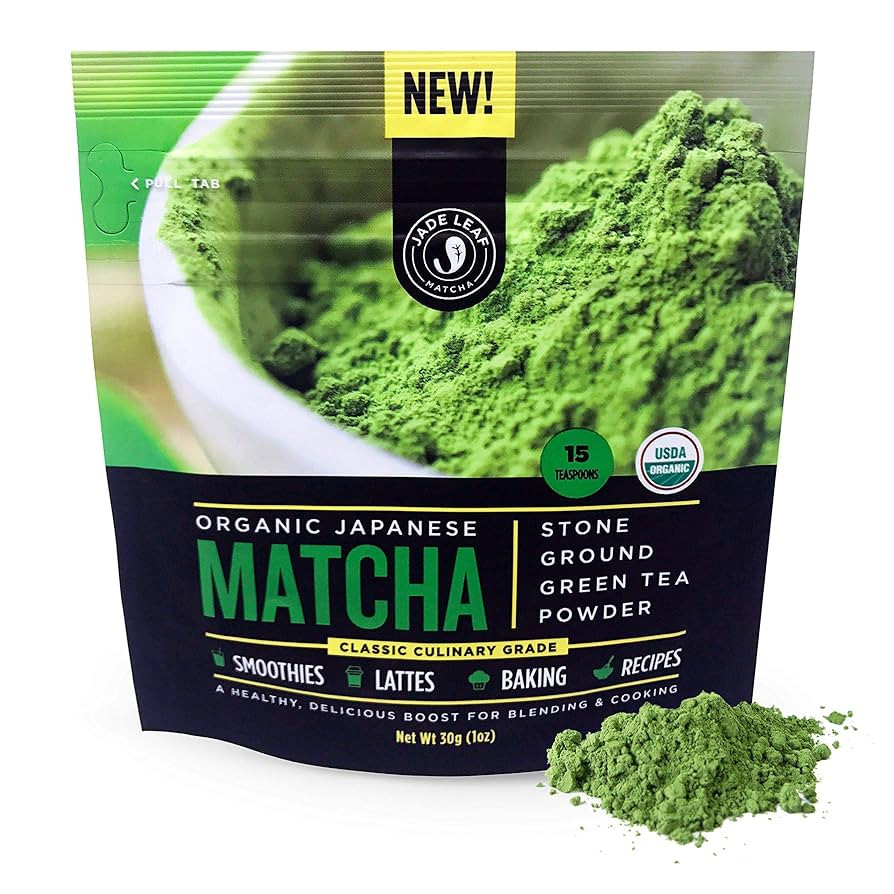 Jade Leaf Matcha Organic Green Tea Powder - Culinary Grade Premium Second Harvest - Authentic Jap... | Amazon (US)