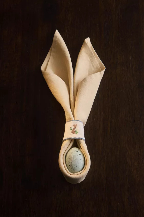 EASTER EMBROIDERED NAPKIN RINGS (PACK OF 4) | Zara US