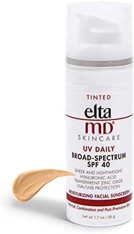 EltaMD UV Daily Moisturizer with SPF Tinted Face Sunscreen with Hyaluronic Acid, Broad Spectrum S... | Amazon (US)