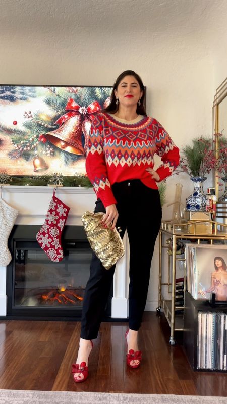 How to style a holiday sweater ❄️
Celebrate the season with holiday outfit ideas from @89thmadison!
Get these Millennium Five Pocket Stretch Pants for FREE with code: 89FreepantsLauraLily!


#holidaysweater #holidayoutfit #cozysweater #cozygifts


 #89thmadison
#ad #89thmadisonpartner

Classic outfit 
Classy outfits 
Fishnet heels 
Holiday outfits 
Holiday outfit ideas 
Over the knee boots 
Date night outfit 
holiday party
new years outfit
holiday outfit
christmas outfit

#LTKSeasonal #LTKHoliday #LTKGiftGuide