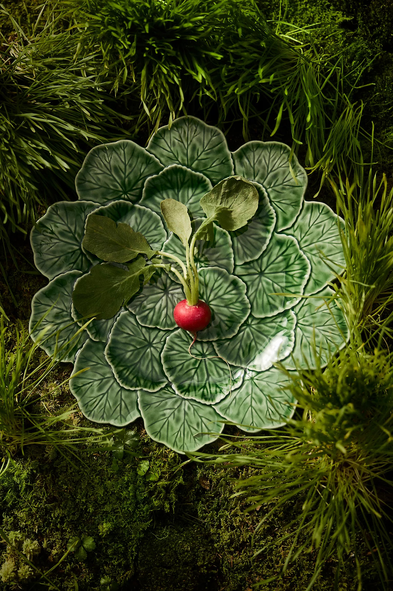 Ceramic Geranium Leaf Plate | Terrain