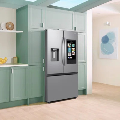 Samsung Stainless Steel Kitchen Package with 25 cu. ft. Mega Capacity Counter Depth 3-Door French Door Refrigerator with Family Hub and Gas Range | Wayfair North America
