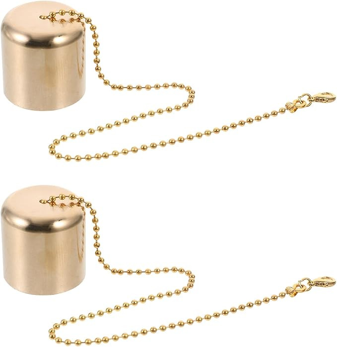 Candle Extinguisher 2 Pcs Tiki Torch Replacement Snuffer Torch Head Extinguisher with Chain Brass... | Amazon (US)