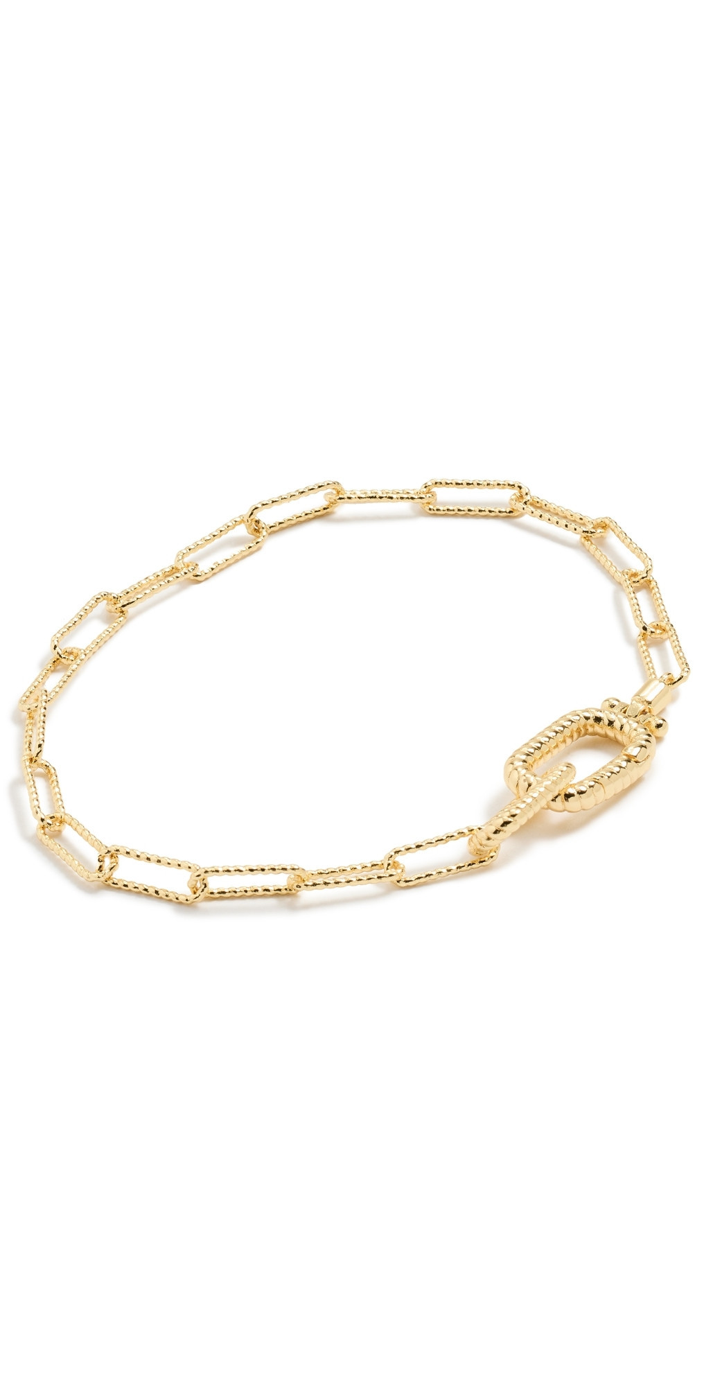 Gorjana Crew Link Bracelet Gold Plated One Size | Shopbop
