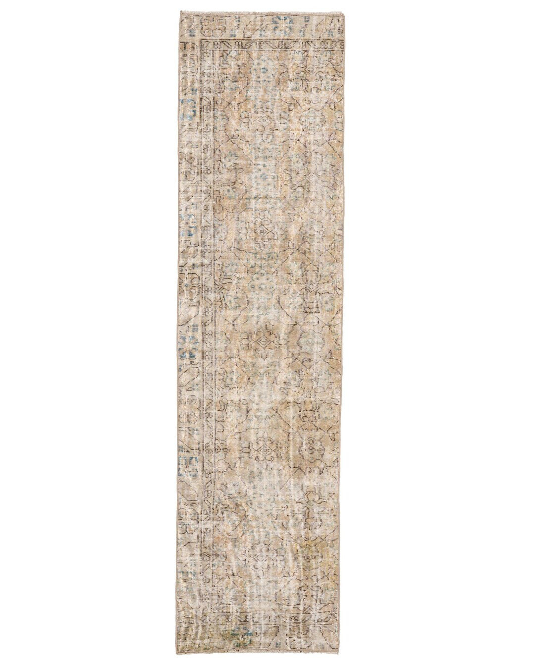 Turkish Hallway Rug, 1.9x7.5 Ft Oushak Rug, Beige Stair Luxury Rug - Etsy | Etsy (US)