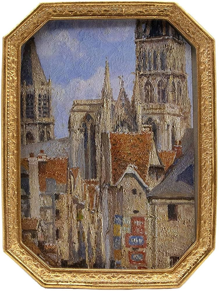 SIKOO Vintage 5×7 Gold Picture Frame Antique Ornate Photo Frame Tabletop and Wall Hanging with H... | Amazon (US)