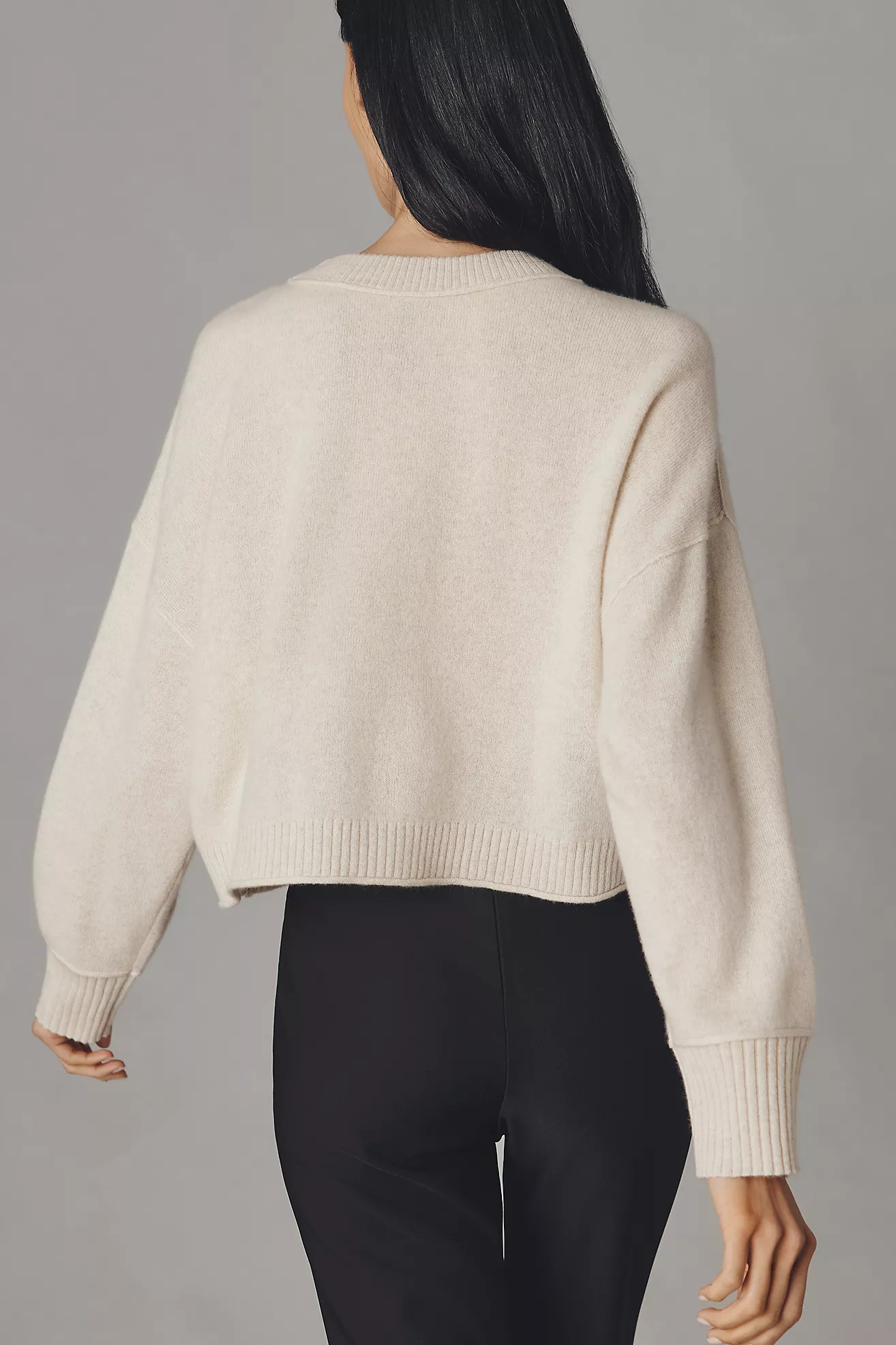 The Goldie Cashmere Long-Sleeve Crew-Neck Sweater | Anthropologie (US)