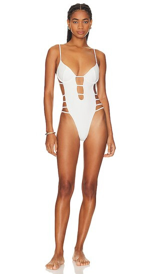 The Lexa One Piece in White | Revolve Clothing (Global)