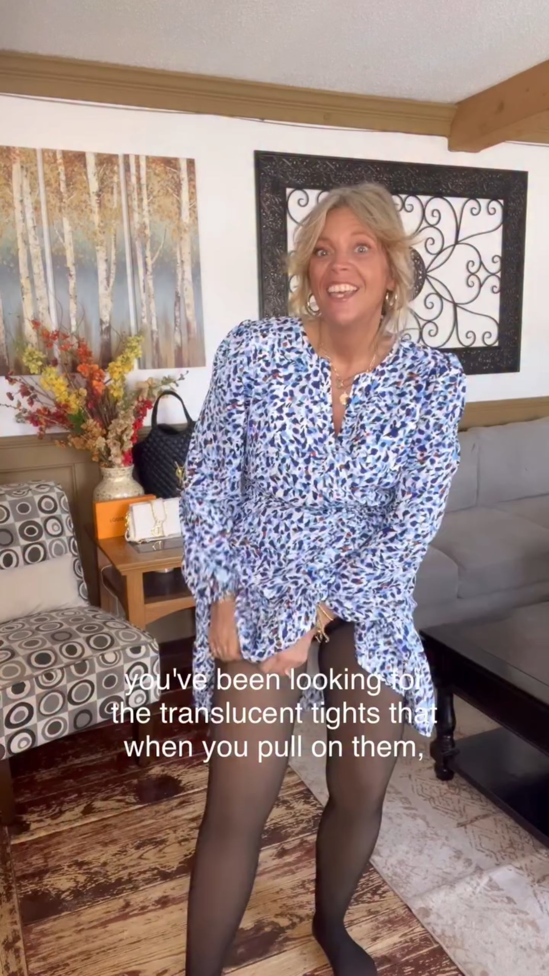 These translucent tights are also available in a fleece lined option as well! I’m wearing the 80g-no fleece style in sheer black here in size xxl and I’m 175lbs/5’7” tall. 

#LTKMidsize #LTKSaleAlert #LTKOver40