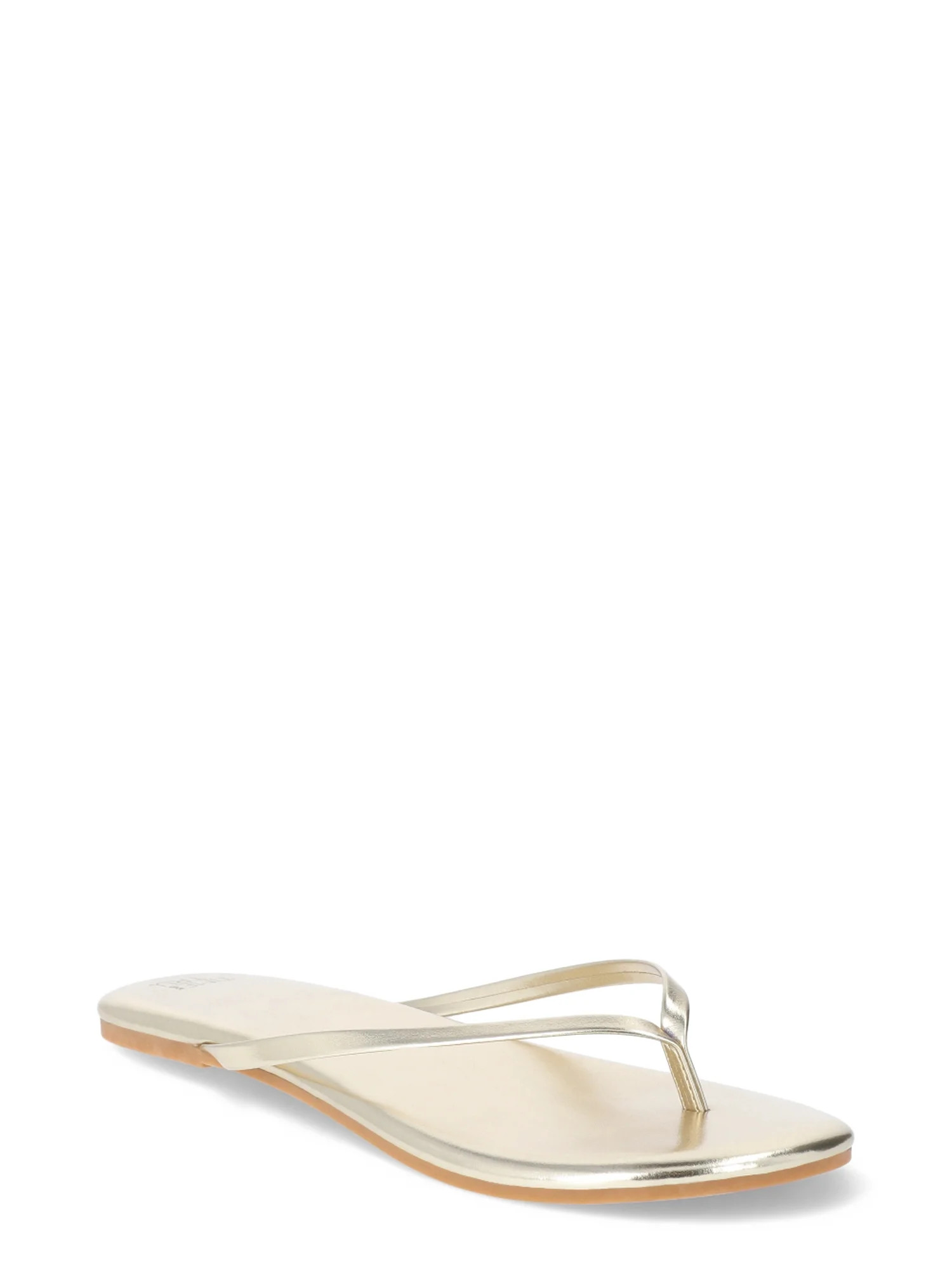 Time and Tru Women's Barely There Sandals, Wide Width Available | Walmart (US)