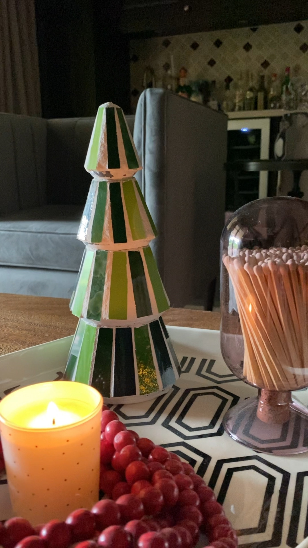 Sharing this stained glass mosaic tabletop winter tree that you can make too! 🌲 Start with a tree shape for the design you have in mind. 🌲 Then pick out your stained glass, tools, adhesive, and grout. 🌲 Full tutorial: visit my YouTube channel: YouTube.com/julieweilbacher. Follow @julieweilbacher on Instagram for all things mosaic art. 🌲 tabletop tree - winter tree - neutral Christmas decor - neutral holiday decor - Christmas tablescape - coffee table decor - green glass tree - stained glass tree - mosaic treee

#LTKHoliday #LTKfindsunder50 #LTKVideo