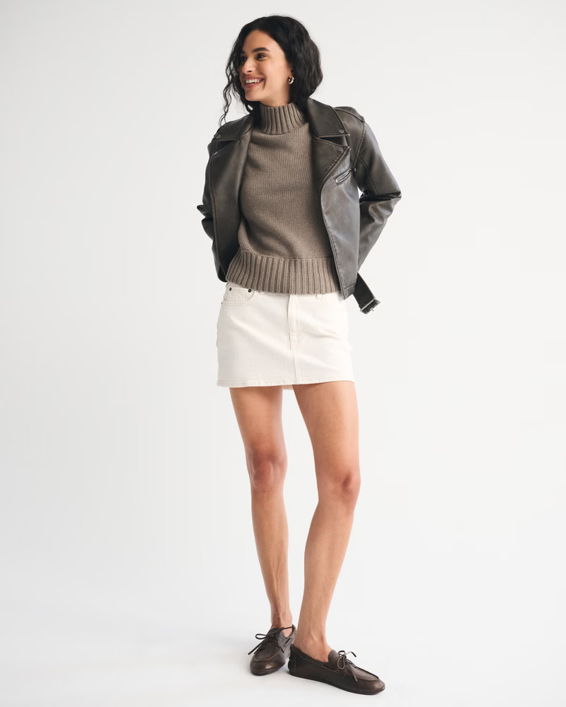 Mockneck Sweater Shell Top | Abercrombie & Fitch (US)