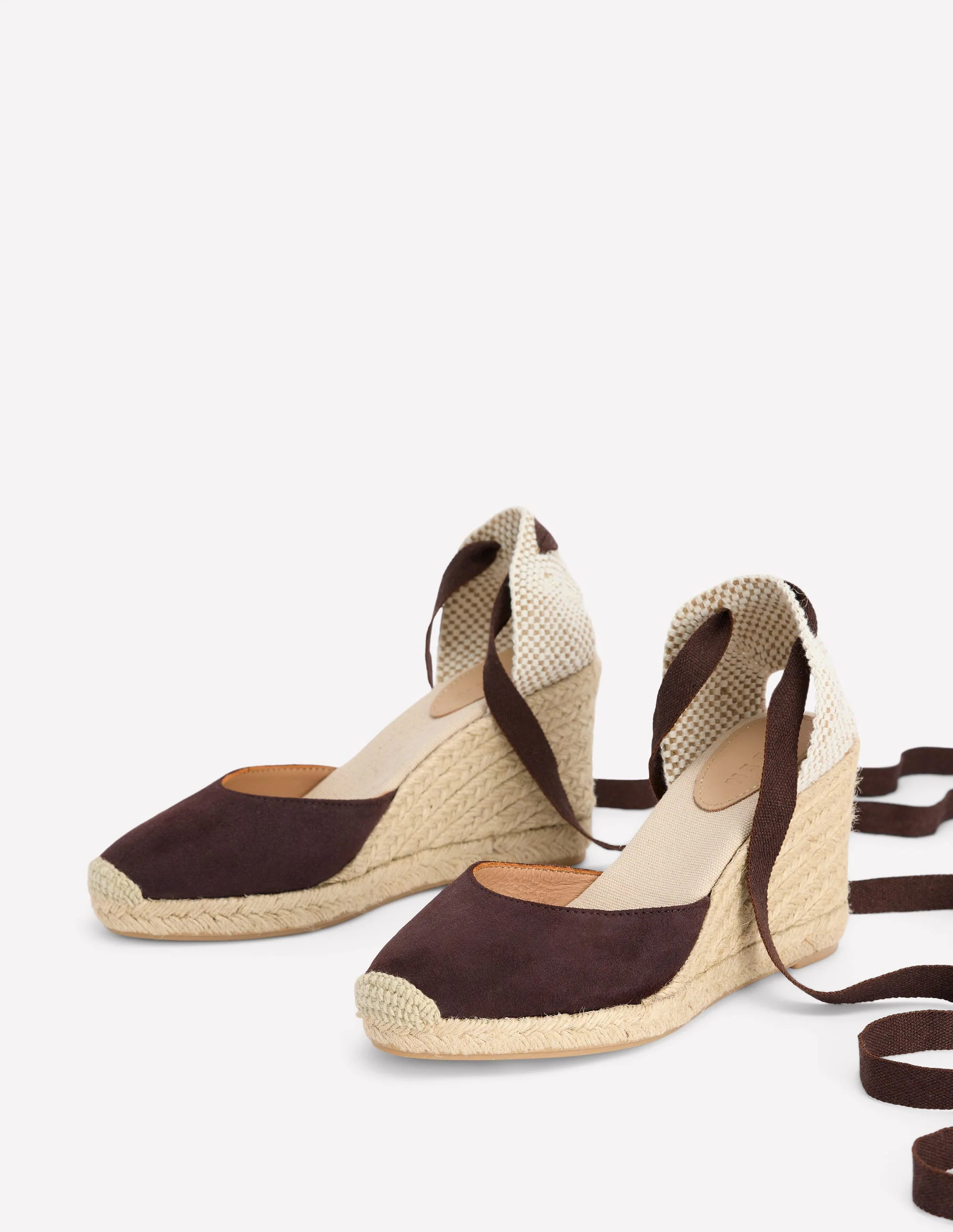 Cassie high wedge espadrille-Bitter Chocolate | Boden (US)