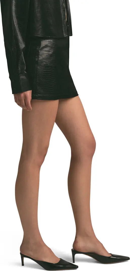 Favorite Daughter The Shay Embossed Faux Leather Miniskirt | Nordstrom | Nordstrom