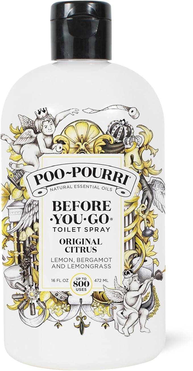 Poo-Pourri Before-You-Go Toilet Spray, Original Citrus, Refill Bottle 16 Fl Oz - Lemon, Bergamot ... | Amazon (US)