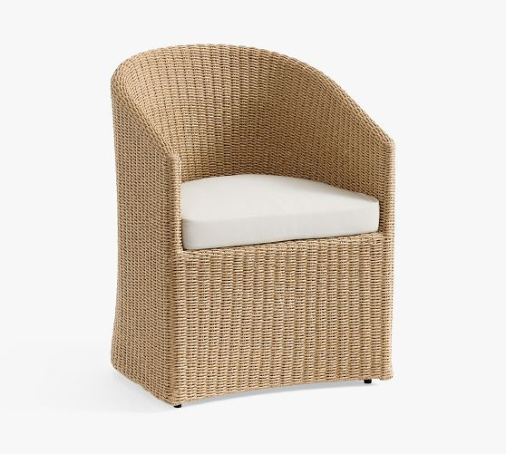 Baldwin Woven Dining Armchair | Pottery Barn (US)