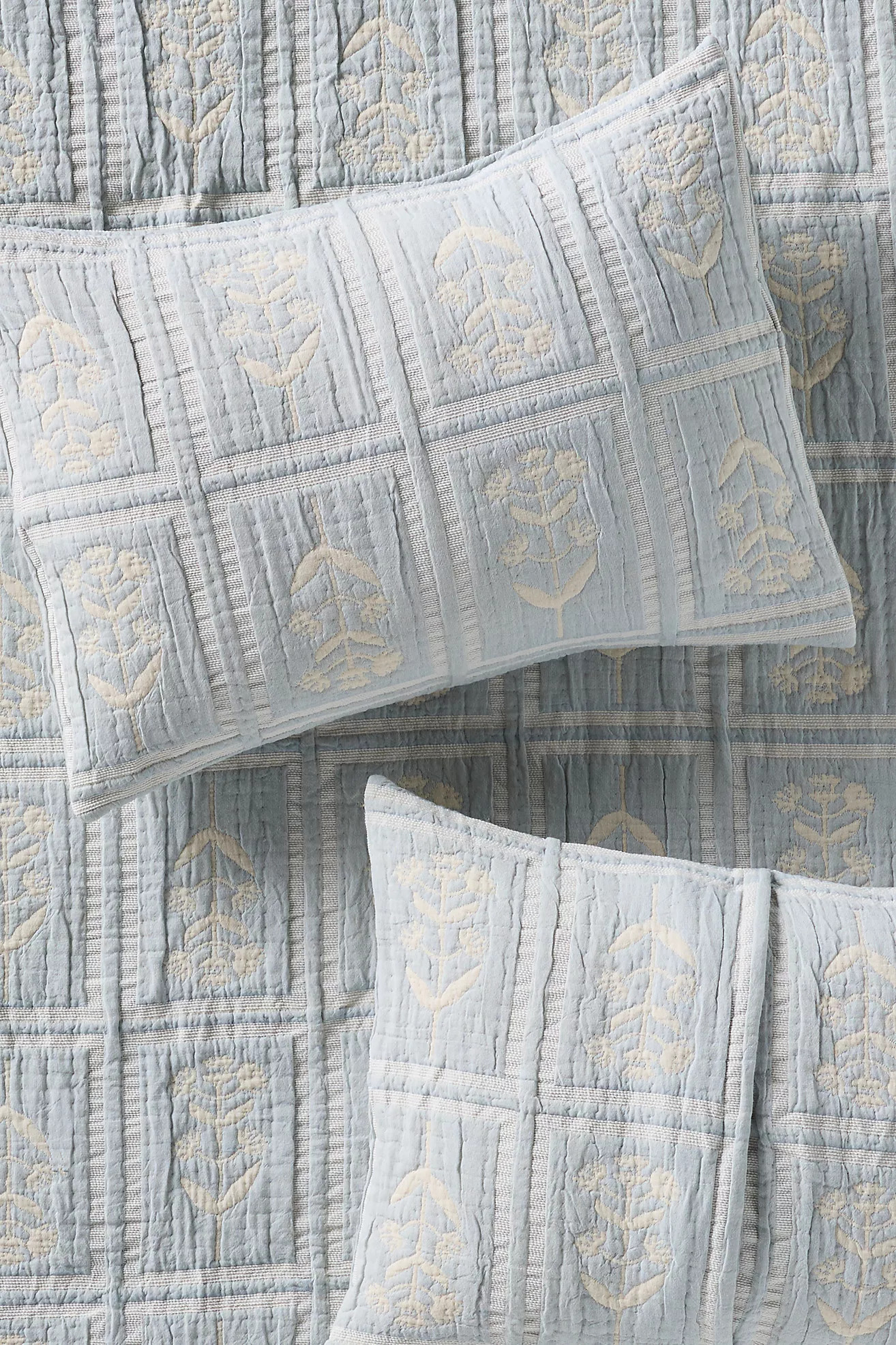 Parker Cotton Floral Woven Shams, Set of 2 | Anthropologie (US)