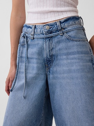 11" Mid Rise Micro Belt Longline Denim Shorts | Gap (CA)