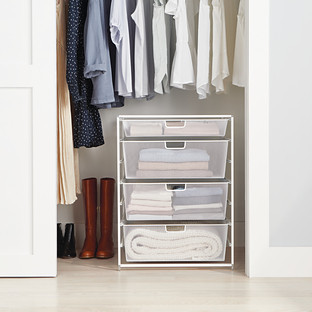 Elfa® Wide Drawer Solution Platinum | The Container Store