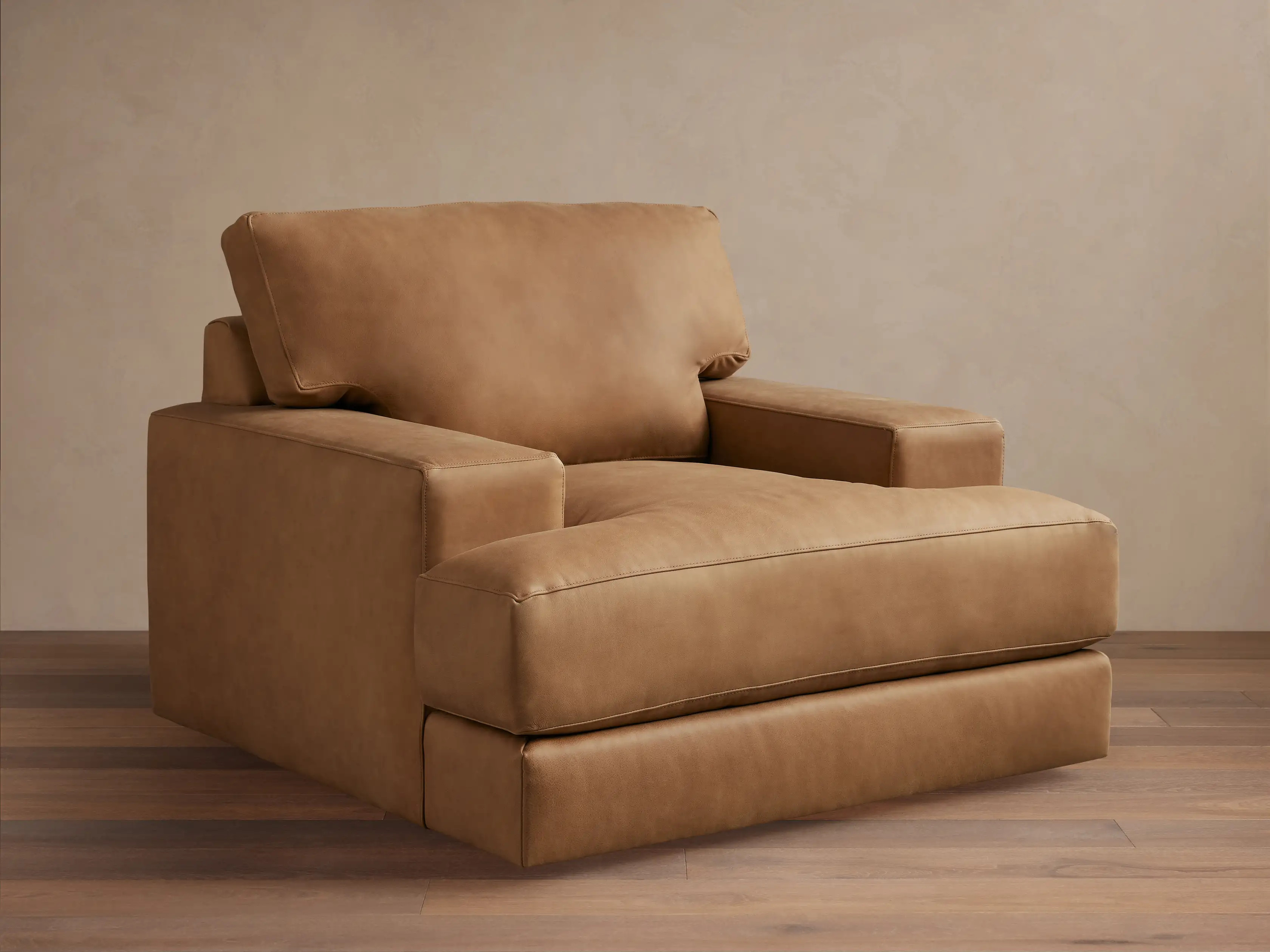 Norwalk Leather Swivel Chair | Arhaus