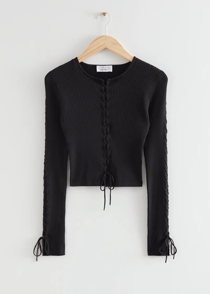 Cropped Lace Up Top | & Other Stories (EU + UK)