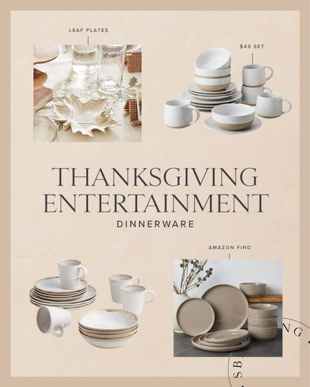 H O L I D A Y \ thanksgiving entertainment - neutral dinnerware 🍂

#LTKhome #LTKSeasonal