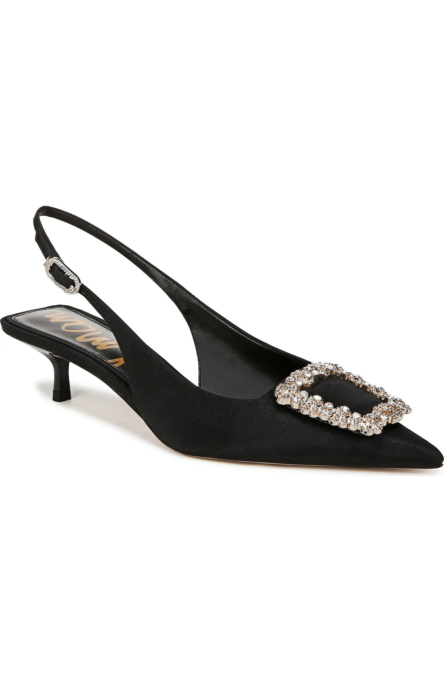 Sam Edelman Kaitlyn Slingback Pointed Toe Kitten Heel Pump (Women) | Nordstromrack | Nordstrom Rack
