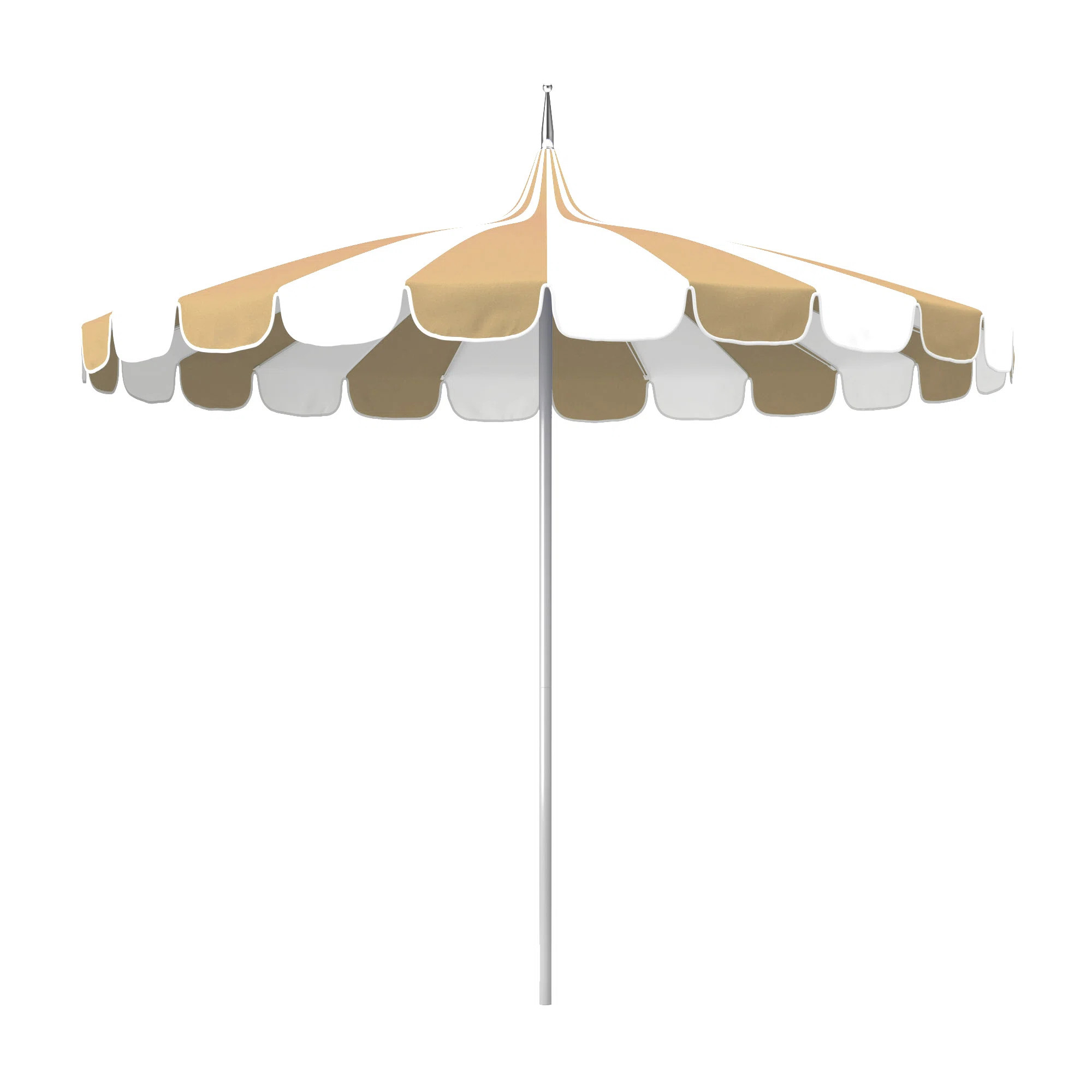 8.5' Sunbrella® Two-Tone Pagoda Umbrella | Wayfair North America