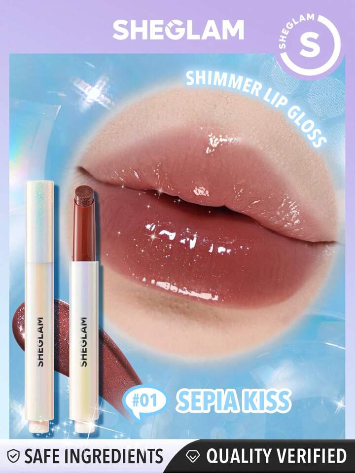 SHEGLAM Pout-Perfect Shimmer Lip Plumper-Sepia Kiss | SHEIN USA | SHEIN