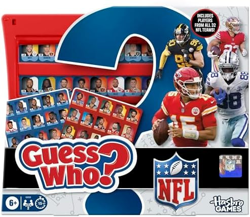 Guess Who? NFL Edition Board Game | Officially Licensed NFL Game for Kids and Families | Ages 6+ ... | Amazon (US)