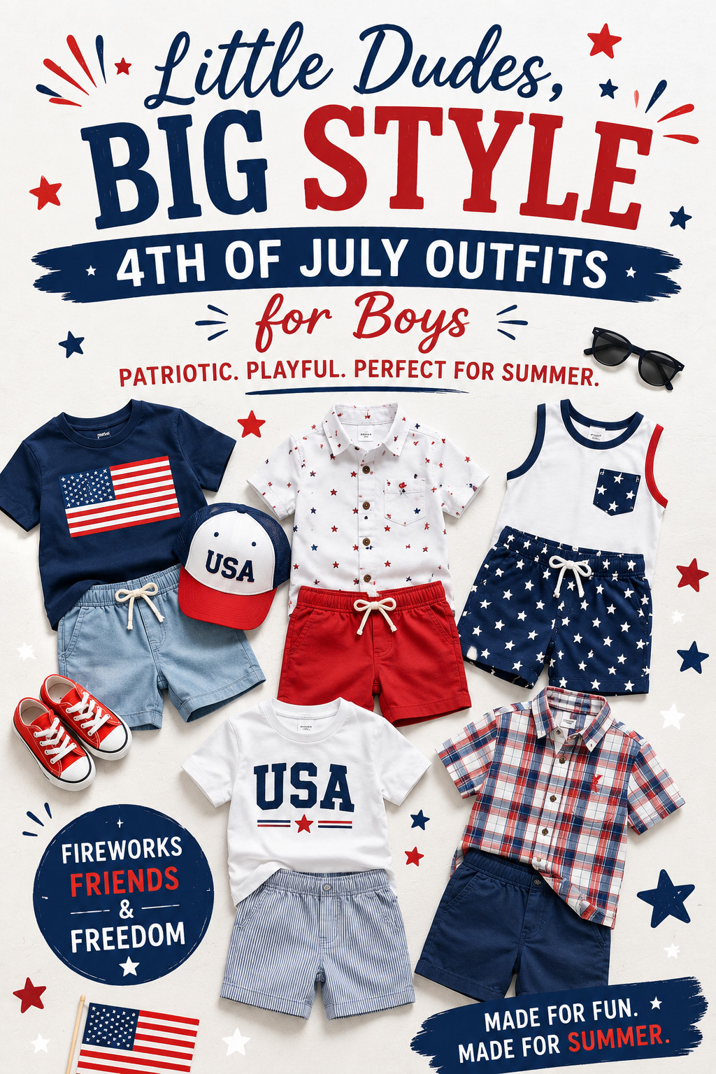 Sharing the cutest 4th of July outfits for boys from Target & Walmart — from patriotic matching sets and Americana tees to comfy shorts, button-ups & the sweetest summer accessories ❤️🤍💙

These outfits are perfect for fireworks, BBQs, beach trips, Disney days & all the summer memories ☀️🎆 Everything gives that trendy “Pinterest boy mom” vibe while still being comfy enough for kids to actually wear.

All outfits are linked in my LTK ✨
#LTKkids #LTKfamily #BoysFashion #4thOfJulyOutfits #PatrioticStyle #TargetKids #WalmartFinds #ToddlerBoyStyle #KidsFashion #SummerOutfits #AmericanaStyle #FourthOfJulyStyle #BoyMom #DisneyMom #LTKunder50 #RedWhiteAndBlue #KidsStyle #SummerKidsFashion #PatrioticOutfits #TargetStyle

affiliate links may earn me a small commission at no extra cost to you 

 #LTKootd #LTKKids