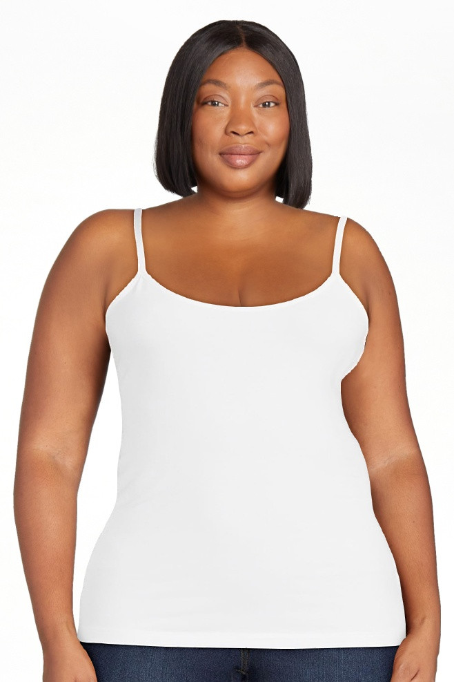 Time and Tru Women's Cami with Adjustable Straps, Sizes XS-XXXL | Walmart (US)