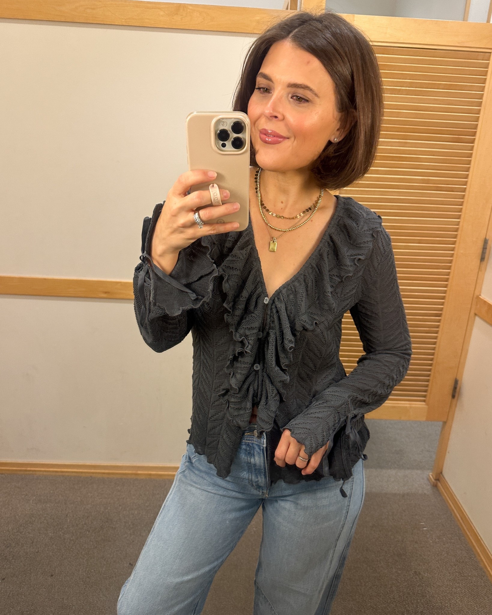 LOFT Pointelle Ruffle Tie Cuff Top

#LTKFindsUnder100 #LTKSaleAlert #LTKFindsUnder50