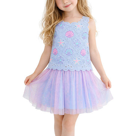 Lilt Little Girls 2-pc. Skirt Set, 6, Blue | JCPenney