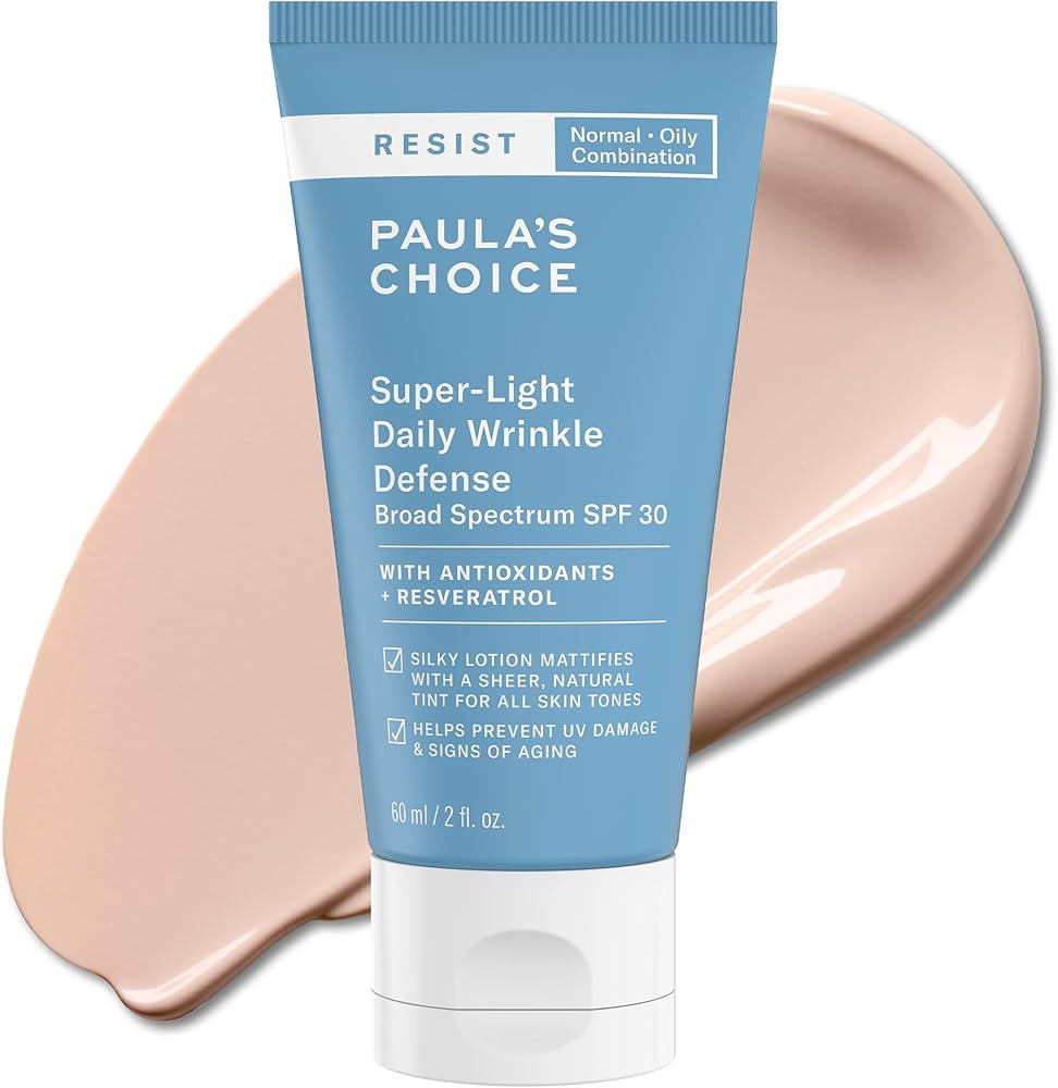 Paula's Choice RESIST Super-Light Daily Wrinkle Defense Mineral Sunscreen, SPF 30 Face Sunscreen ... | Amazon (US)
