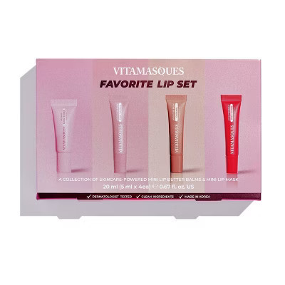 Vitamasques Stocking Stuffer Favorite Lip Gift Set - 4ct | Target
